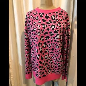 NWT Pink animal print sweater